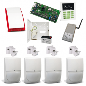 SYSTEM ALARMOWY SATEL CA-5 KPL + 4x SWAN QUAD + SPARTAN